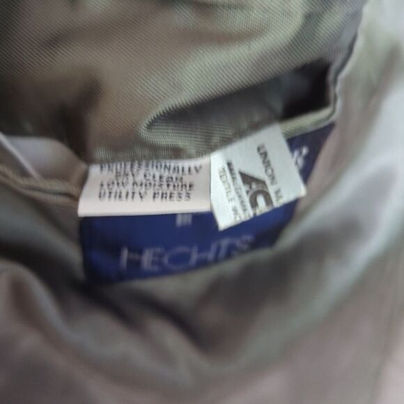 Vintage Hects Cricketeer Two Button Dark Gray Wool Pinstripe 2-Piece Suit 42 - Picture 5 of 9